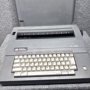 Smith Corona Electric Typewriter Model SL 500 With Cover & Carrying‎ Handle OEM